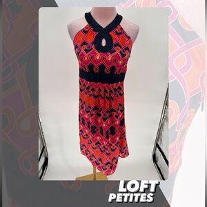 EUC Loft Petites Halter Neck Dress
